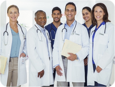6 healthcare professionals